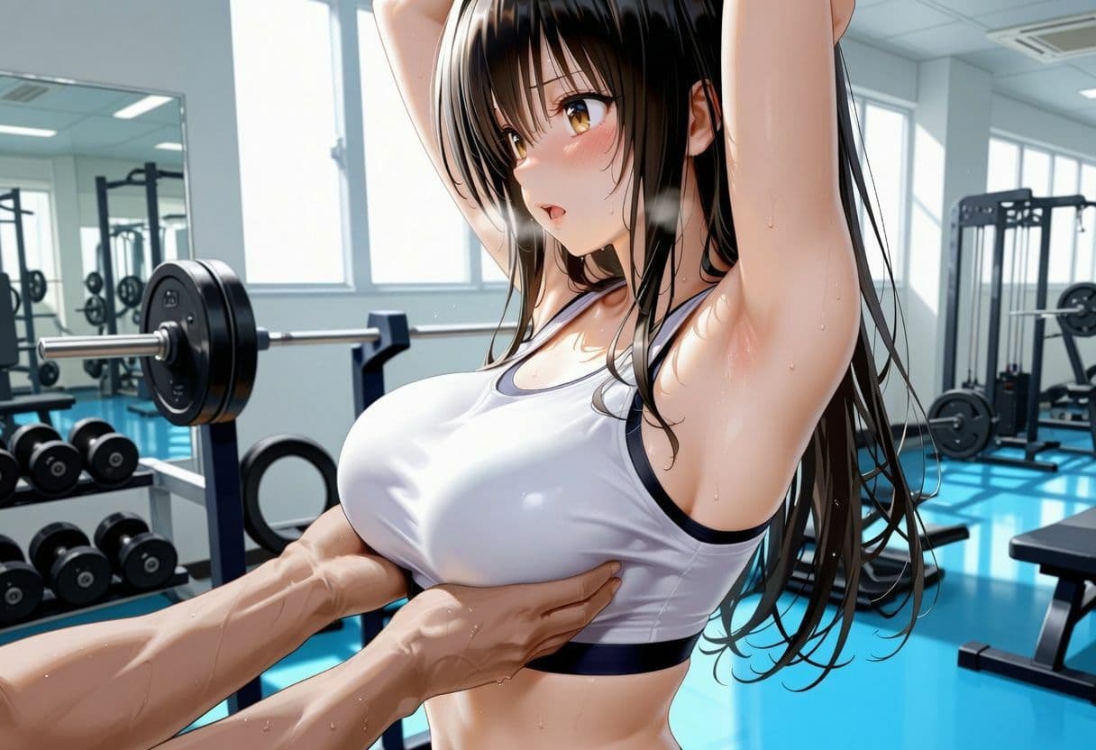 ジムでナンパした巨乳美女と汗だく宅飲みセックス サンプル3