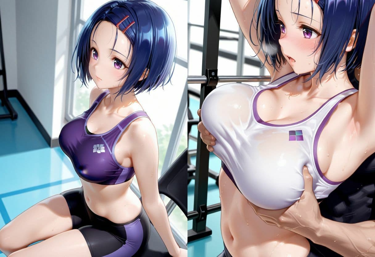 ジムでナンパした巨乳美女と汗だく宅飲みセックス サンプル7