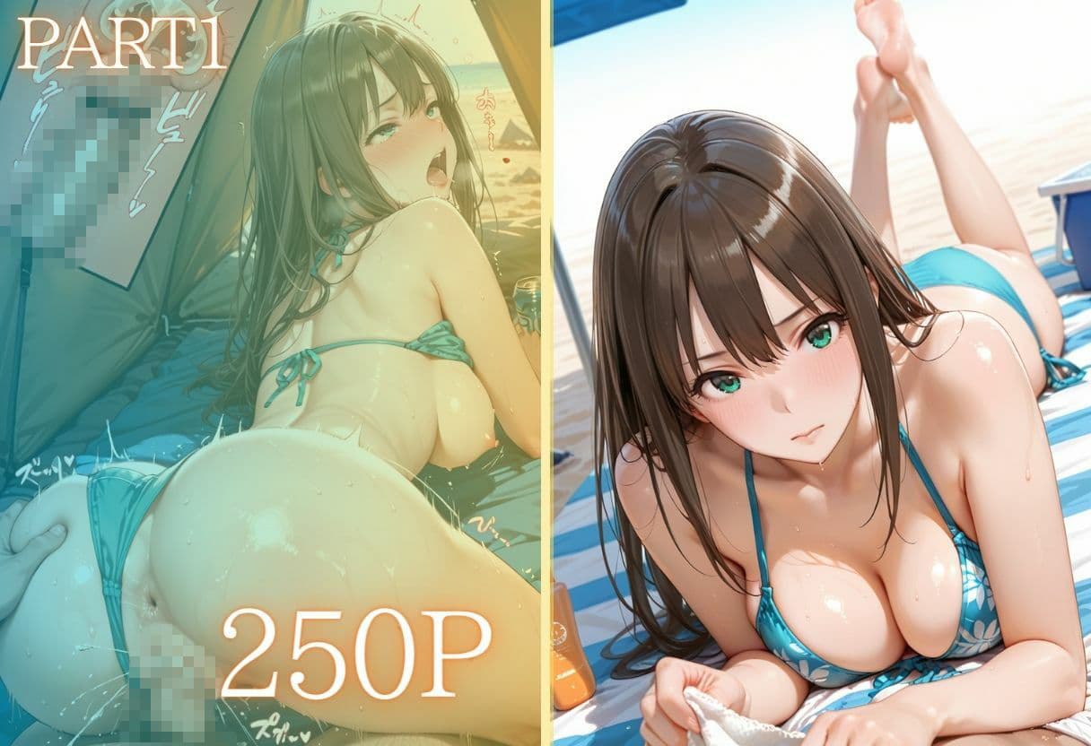 夏の海でナンパされ…彼氏の留守中にテントと砂浜で寝取りSEX Vol.2 サンプル2