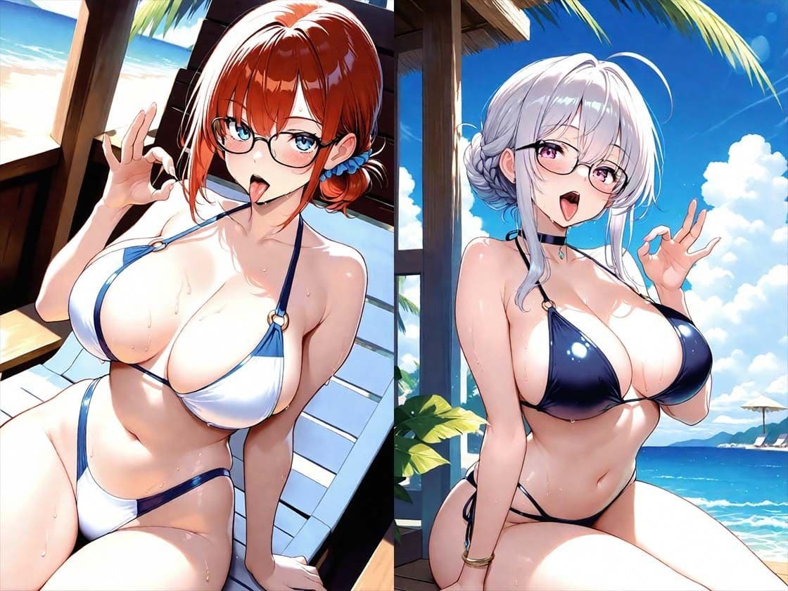 海水浴場の誘惑お姉さんには勝てません！！ 夏の思い出が刺激的すぎ！  サービス精神が旺盛すぎる件 サンプル2
