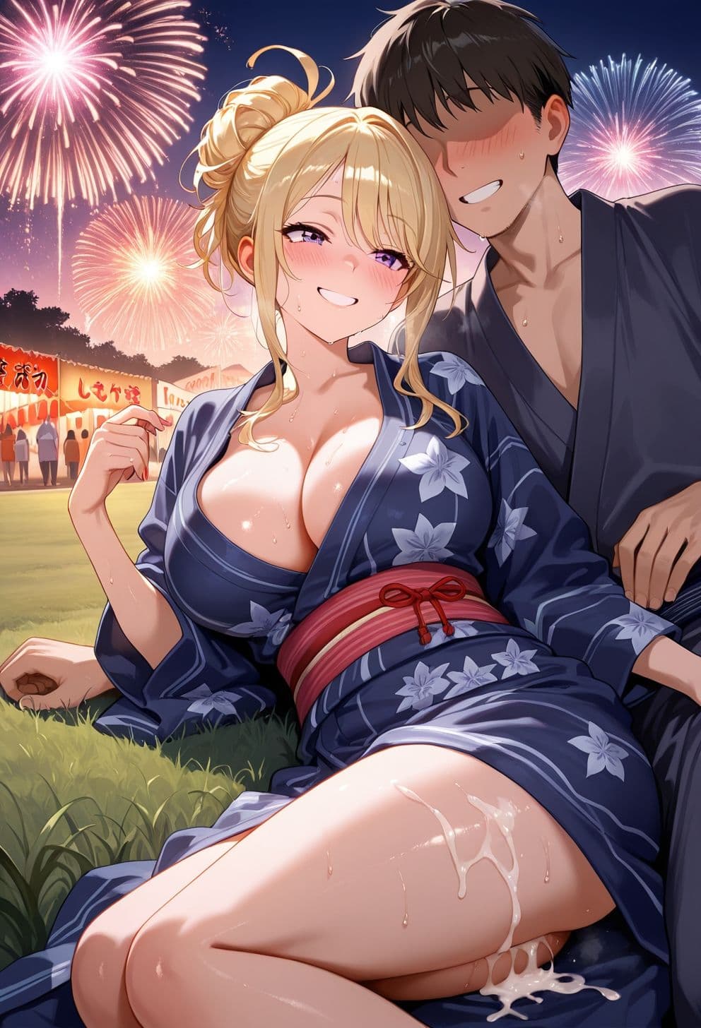 種付祭り〜浴衣ギャルと生ハメ〜 サンプル4