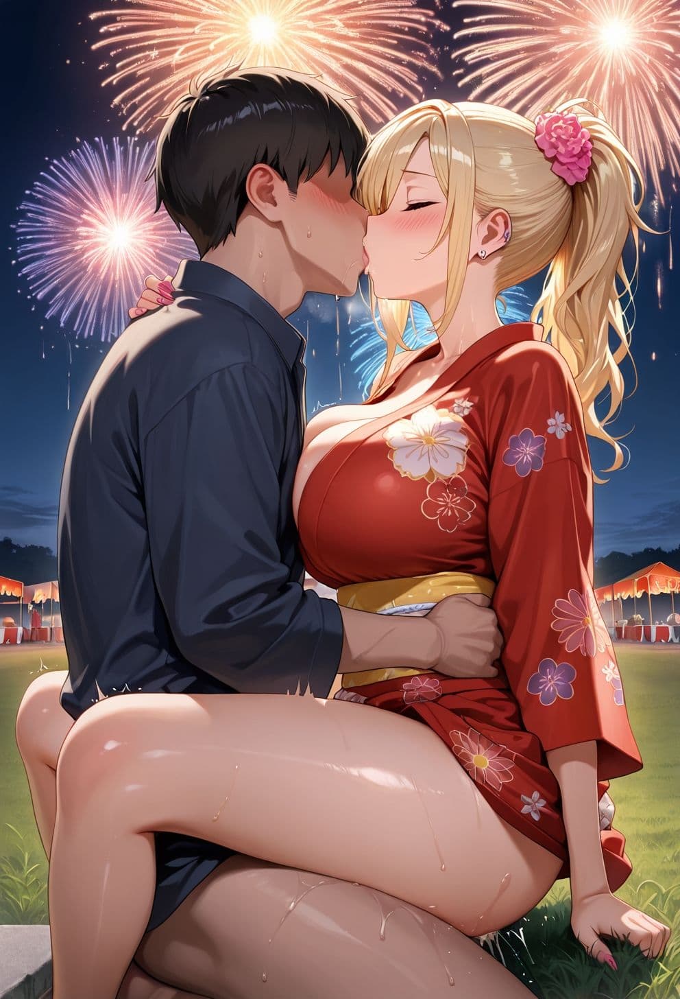 種付祭り〜浴衣ギャルと生ハメ〜 サンプル7