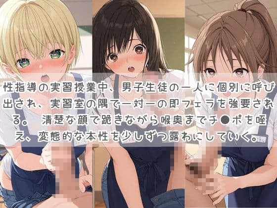 生徒たちの搾精パトロール係 〜先生を見つけたら即抜きサービス〜 い〇ご100％ サンプル1