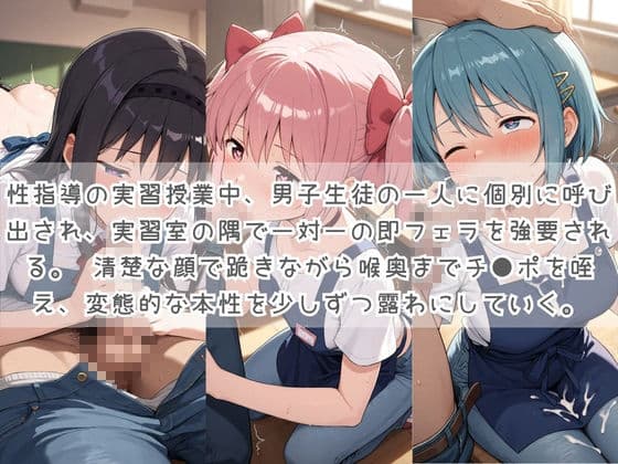 生徒たちの搾精パトロール係 〜先生を見つけたら即抜きサービス〜 魔〇少女まどか☆マギカ サンプル1