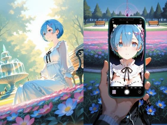 公園の誘惑に堕ちる純白メイド:レ〇編 サンプル1