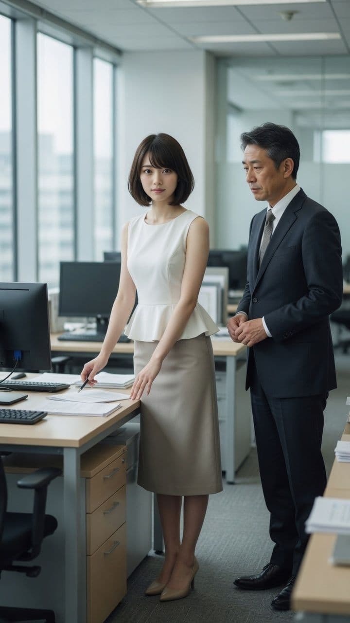 オフィスの気になる女性に無許可でかぶりつき放題 サンプル1