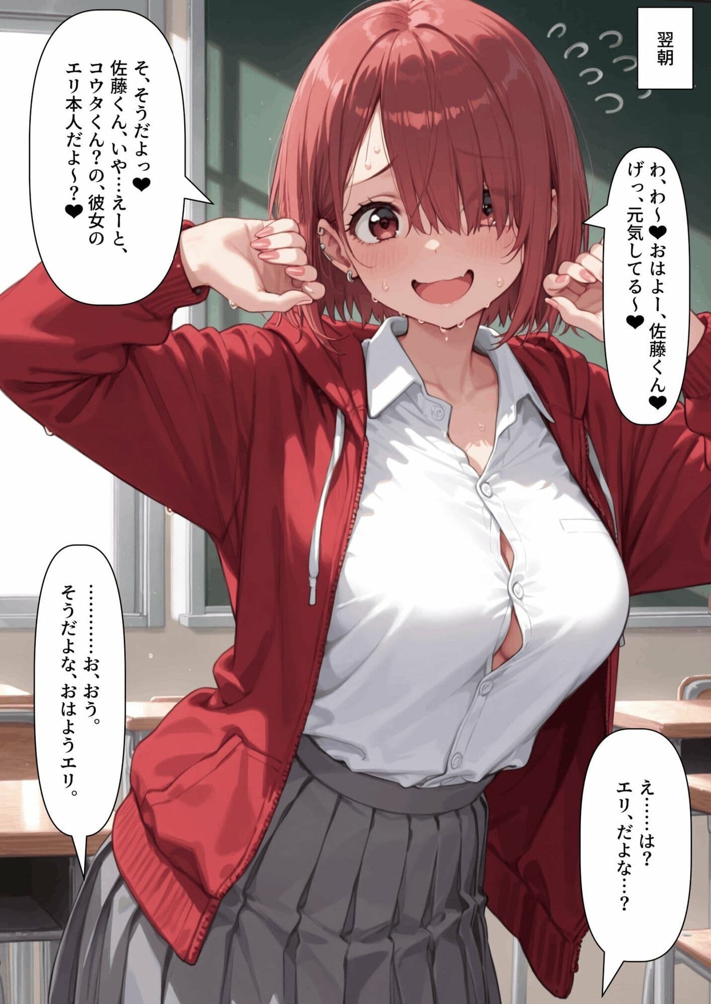 【乗っ取り】冷たい態度だった彼女の様子が…？ サンプル3