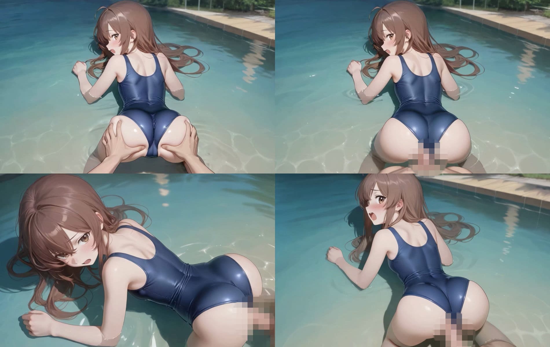 【動画】美少女JKの濃厚せっくす動画集〜スク水編〜 サンプル5