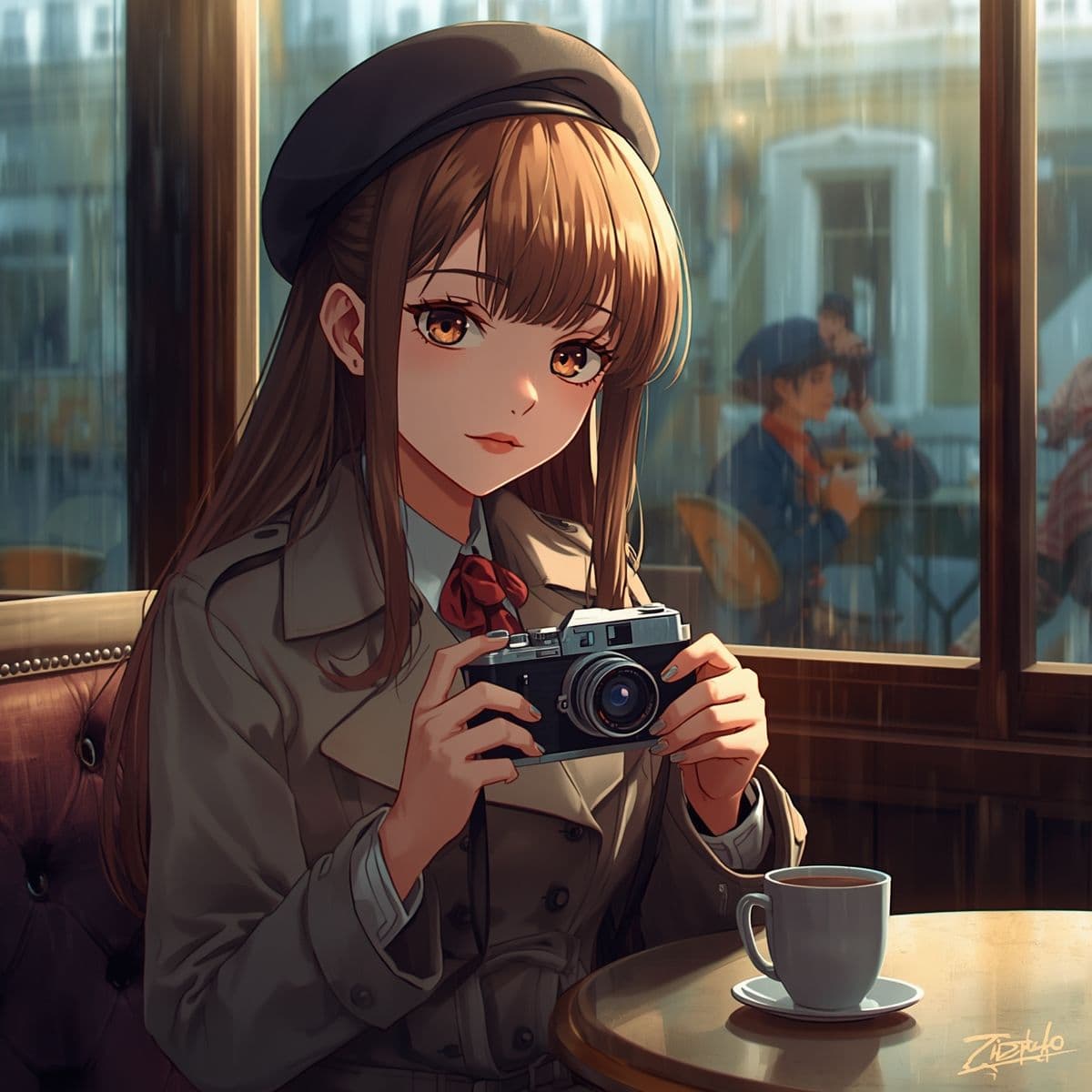 【AIイラスト集】NOSTALGIA II - 硝子越しのソワレと密やかな書架 - サンプル4