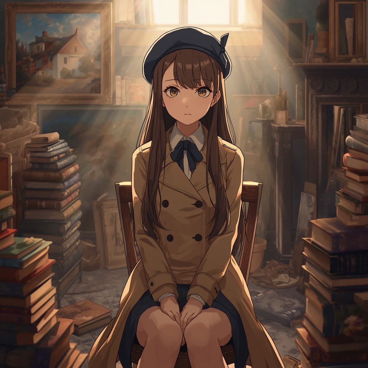 【AIイラスト集】NOSTALGIA II - 硝子越しのソワレと密やかな書架 - サンプル5