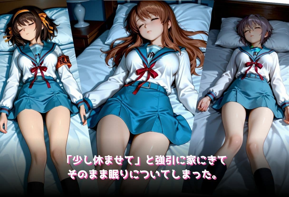 俺ん家でかわいいクラスのあの子が寝てたからイタズラした件〜我慢できなくて制服にぶっかけ〜 サンプル2
