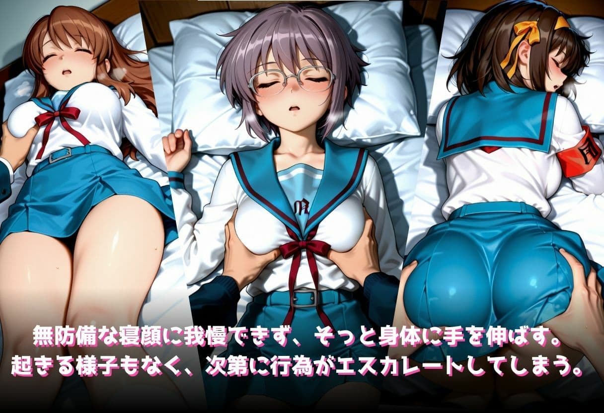 俺ん家でかわいいクラスのあの子が寝てたからイタズラした件〜我慢できなくて制服にぶっかけ〜 サンプル3