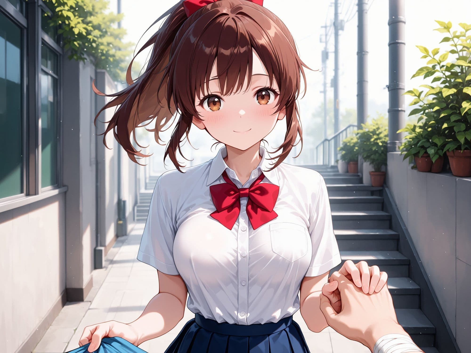 【AIイラストCG集】水泳部マネージャーの秘密の放課後。怪我で手が動かせない俺のために、誰もいない部室で汗を流しながら尽くしてくれる背徳の全身奉仕 160枚 サンプル1