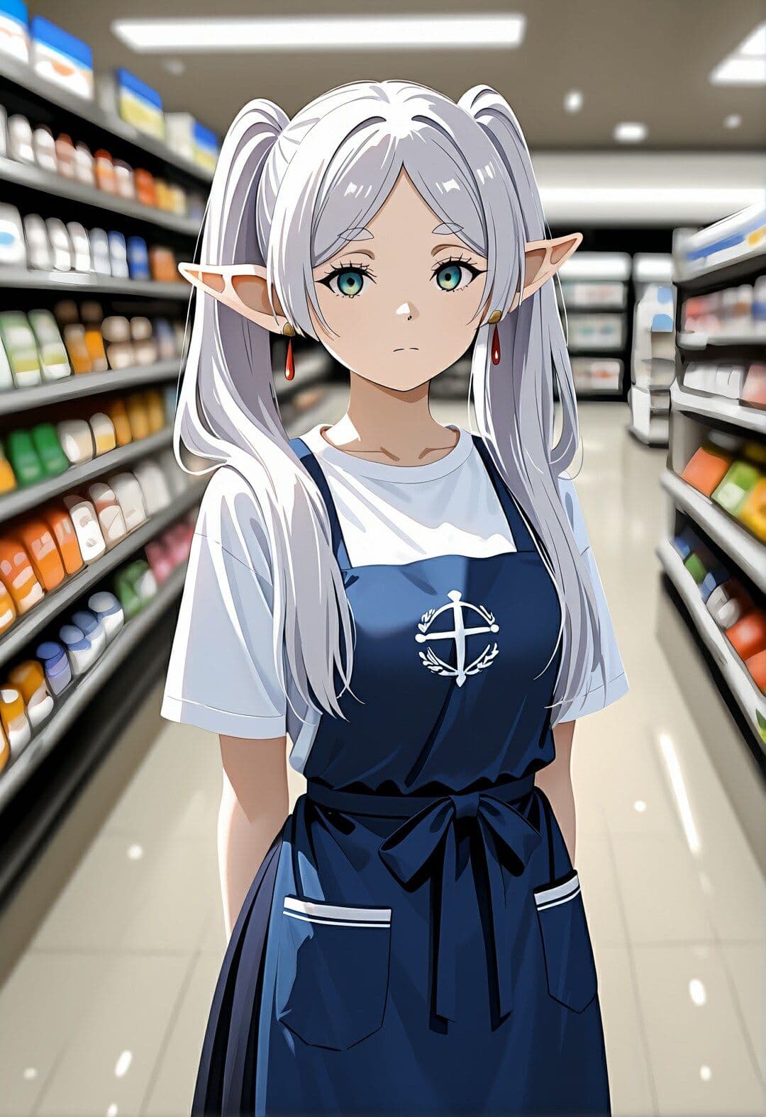 コンビニのフ〇ーレン 〜催●店長に犯●れ続ける白髪エルフ〜 サンプル1