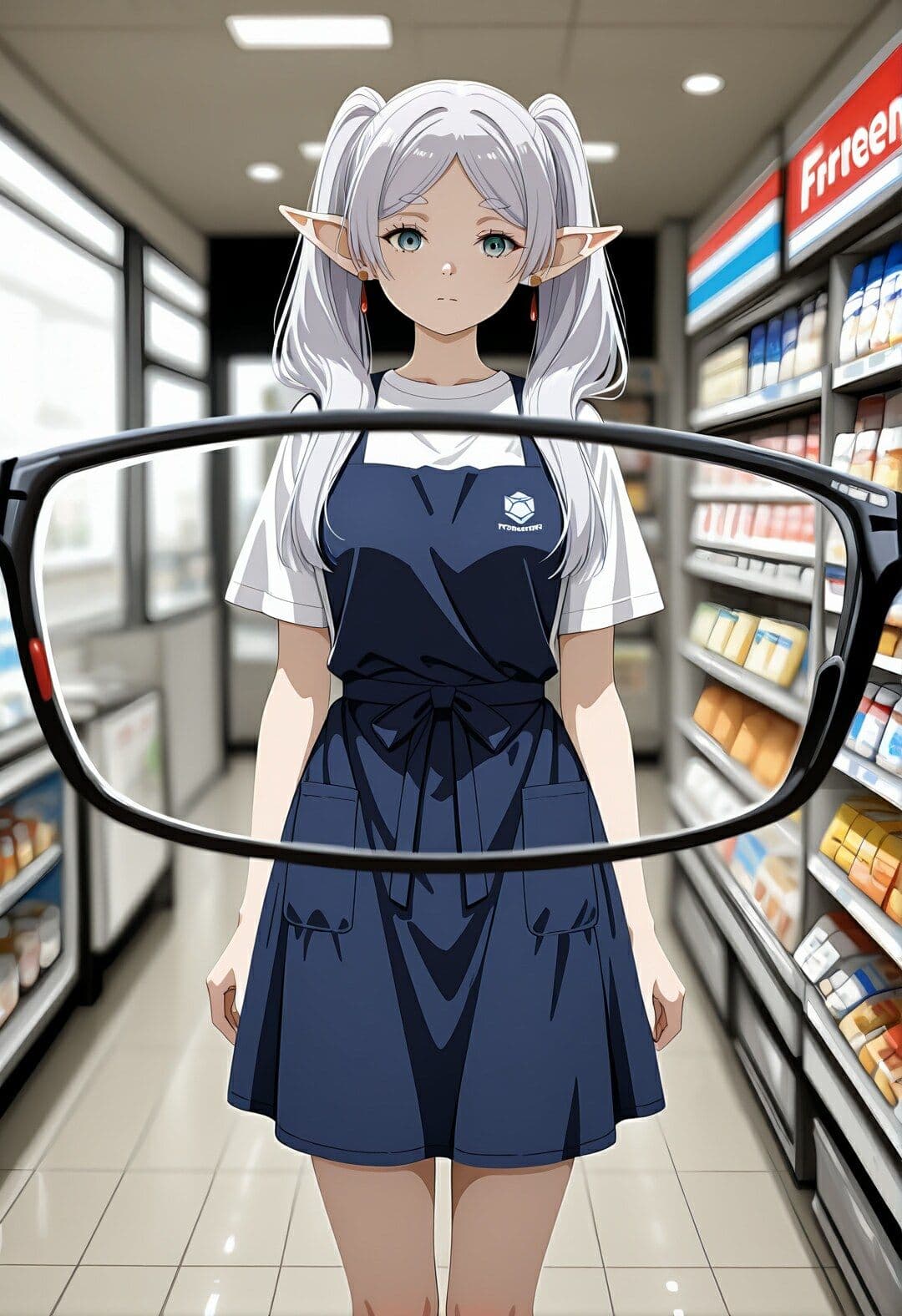 コンビニのフ〇ーレン 〜催●店長に犯●れ続ける白髪エルフ〜 サンプル2