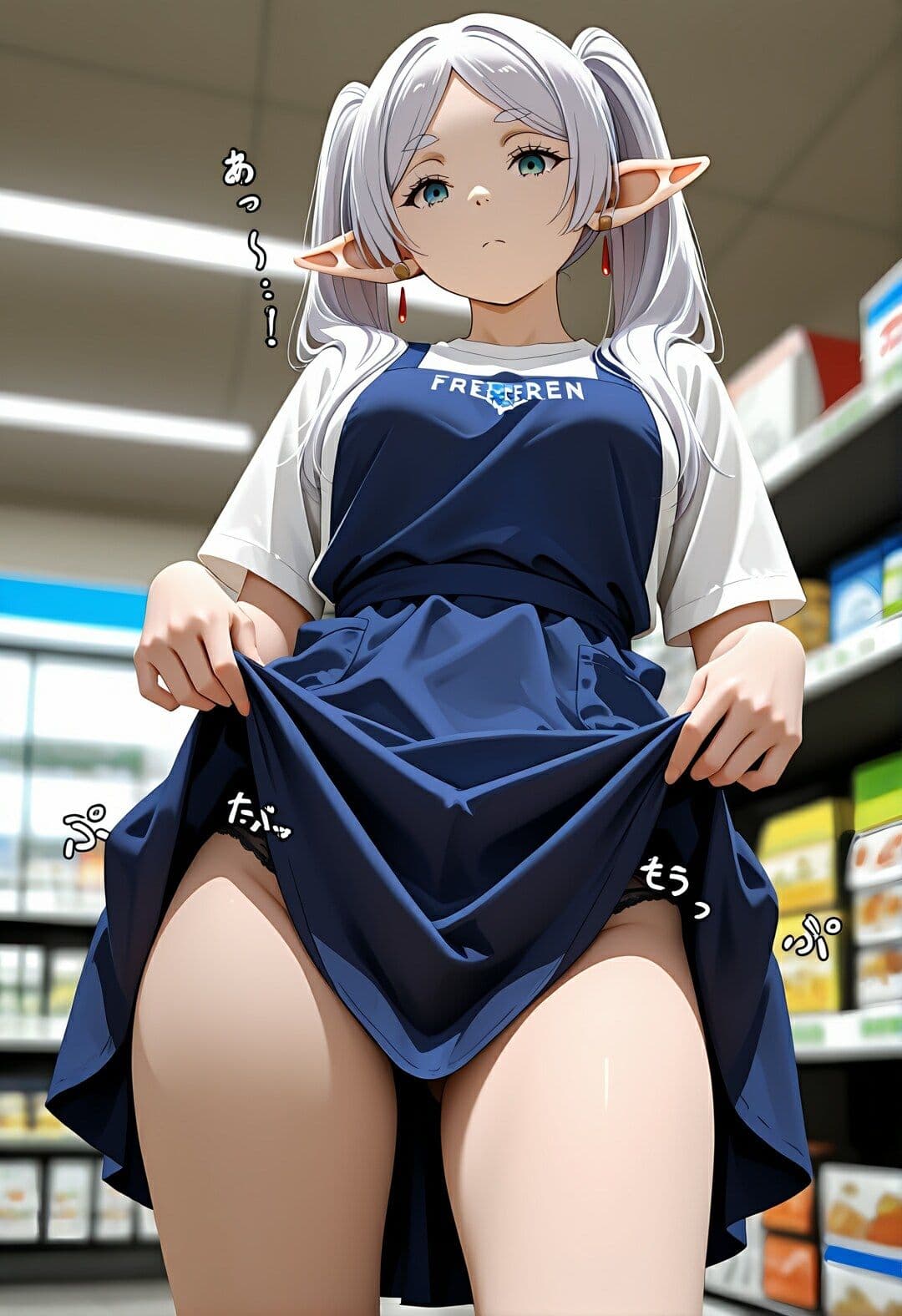 コンビニのフ〇ーレン 〜催●店長に犯●れ続ける白髪エルフ〜 サンプル5