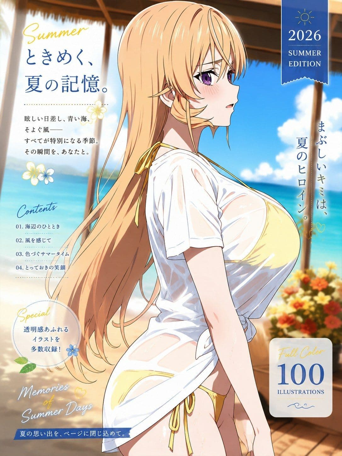 薙切えりな真夏の水着コレクション サンプル4