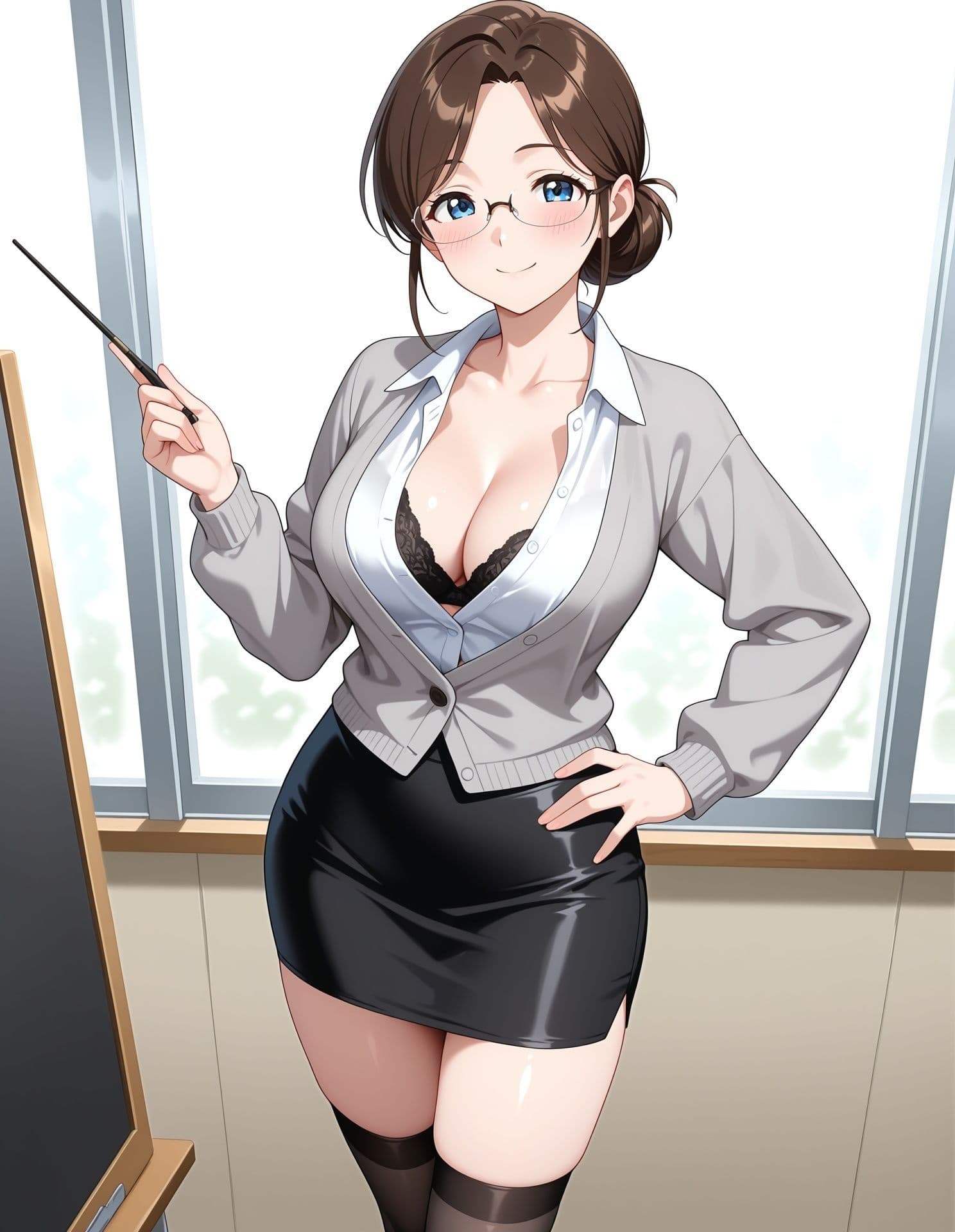 担任の先生、放課後は筆おろし課外授業〜巨乳女教師のヌキヌキ性教育〜 サンプル1