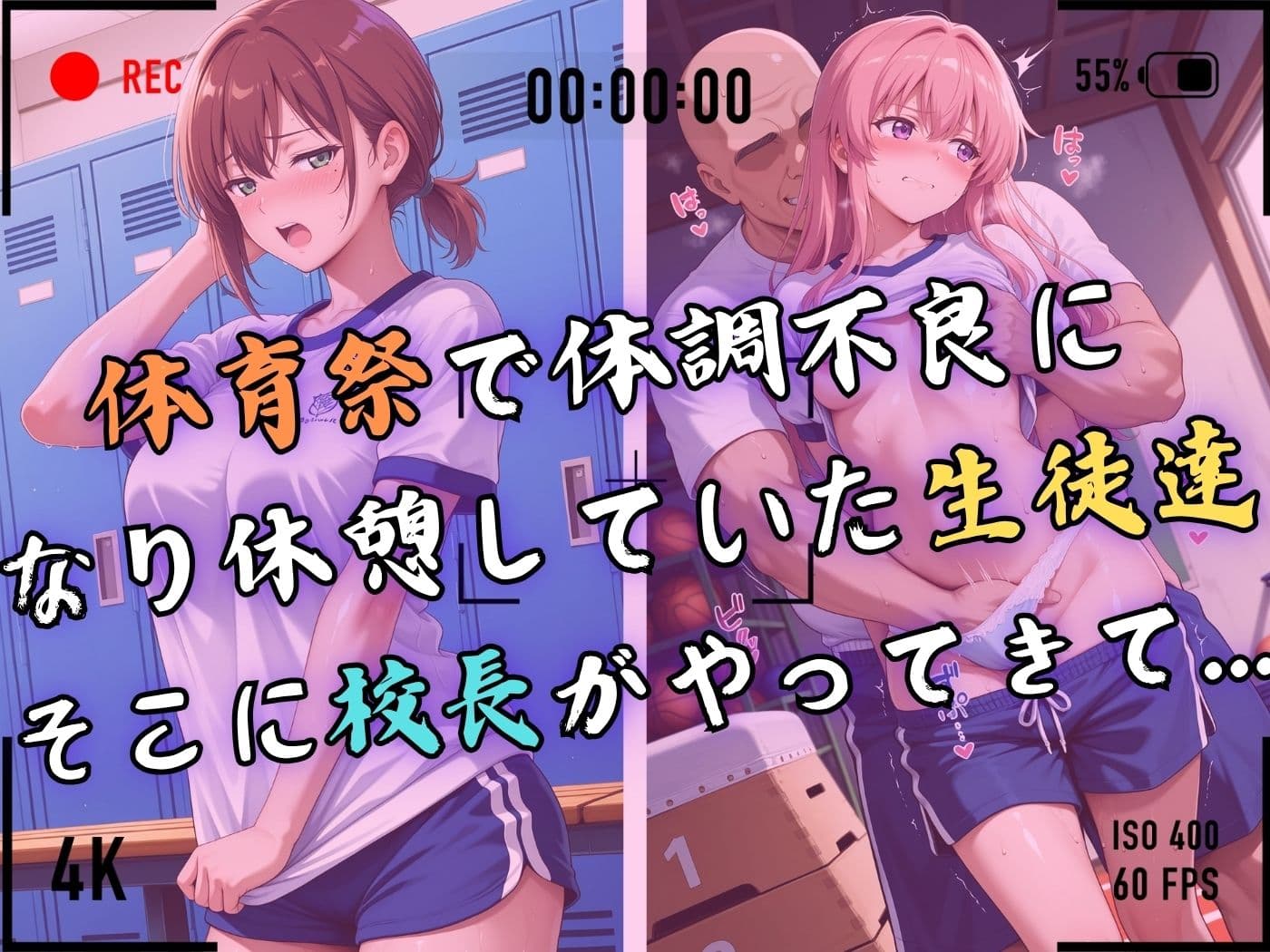 【4Kイラスト】1万3000人の生徒を抱いた校長による女子生徒への性指導（体育祭編） サンプル4