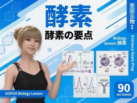 【▲20】一ノ瀬廻里 大学に進学し強豪予備校『DOPUX（ドピュックス』で生物I，IIを教える名物講師に！（Vol.018:酵素）