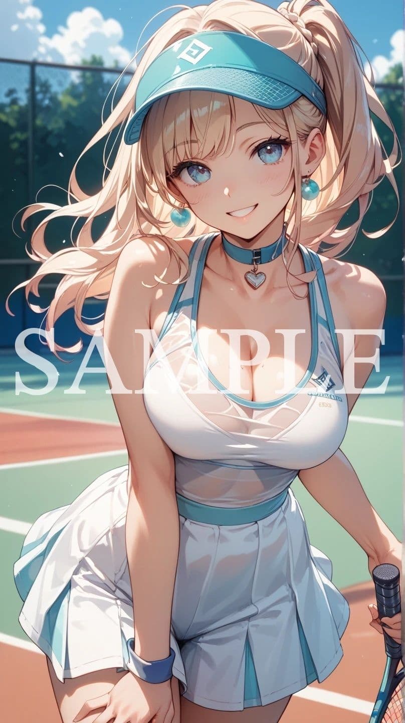 【豪華500枚セット】Tennis Girl サンプル3