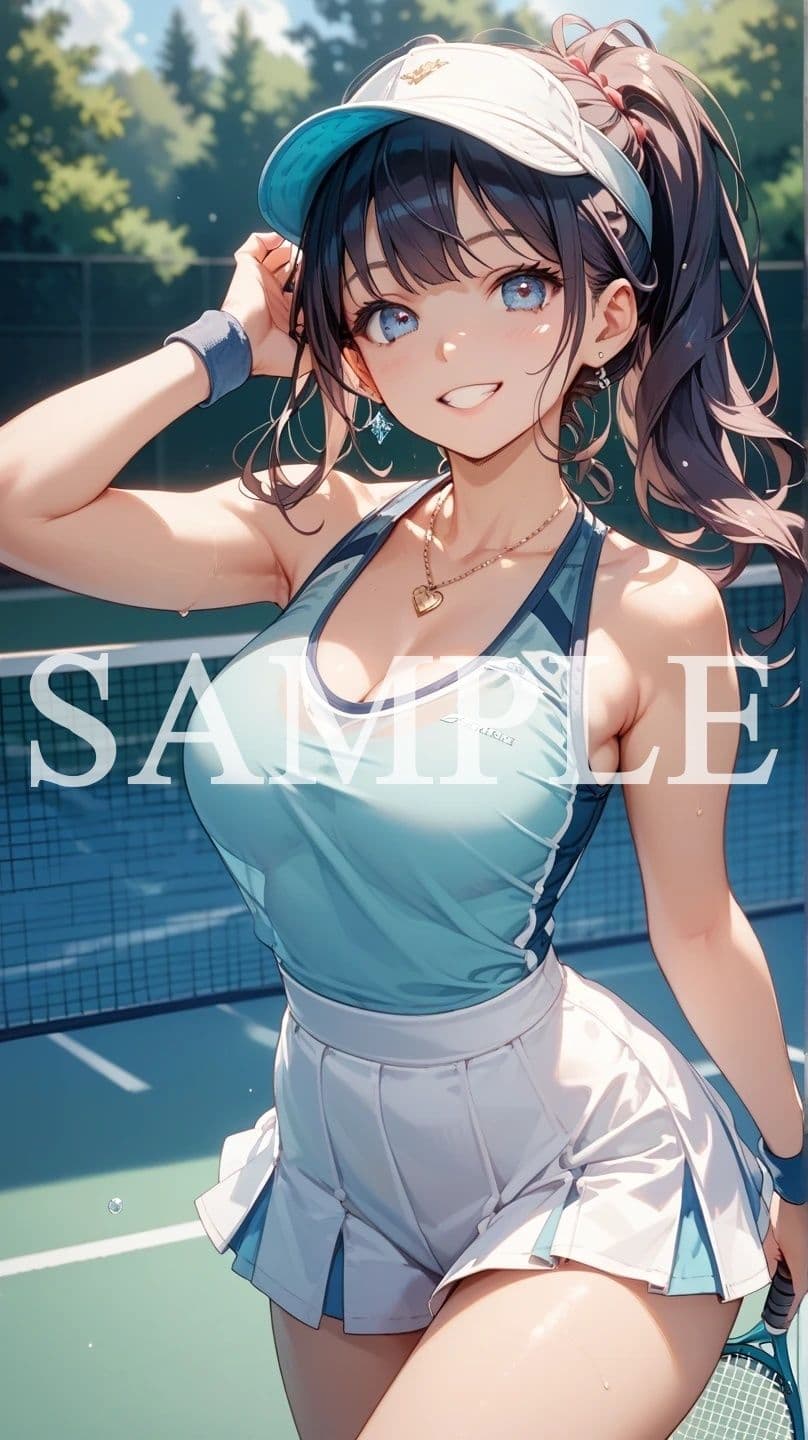 【豪華500枚セット】Tennis Girl サンプル4