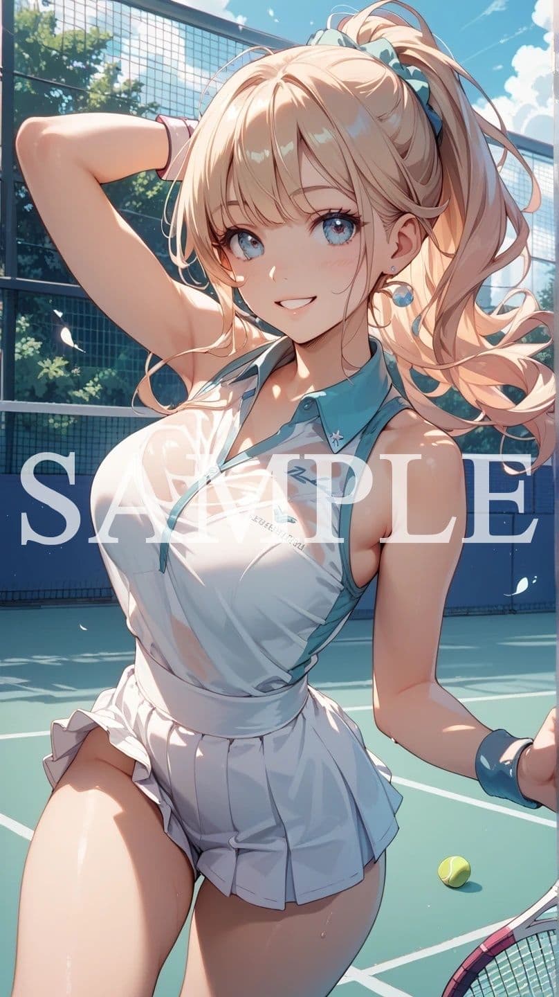 【豪華500枚セット】Tennis Girl サンプル5