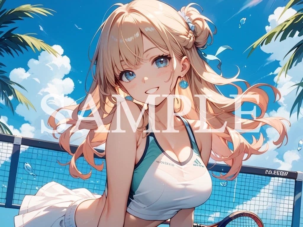 【豪華500枚セット】Tennis Girl サンプル6