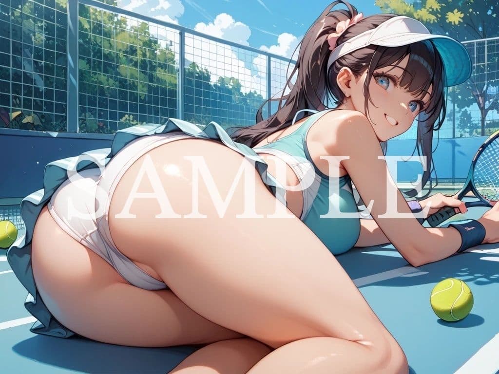 【豪華500枚セット】Tennis Girl サンプル8