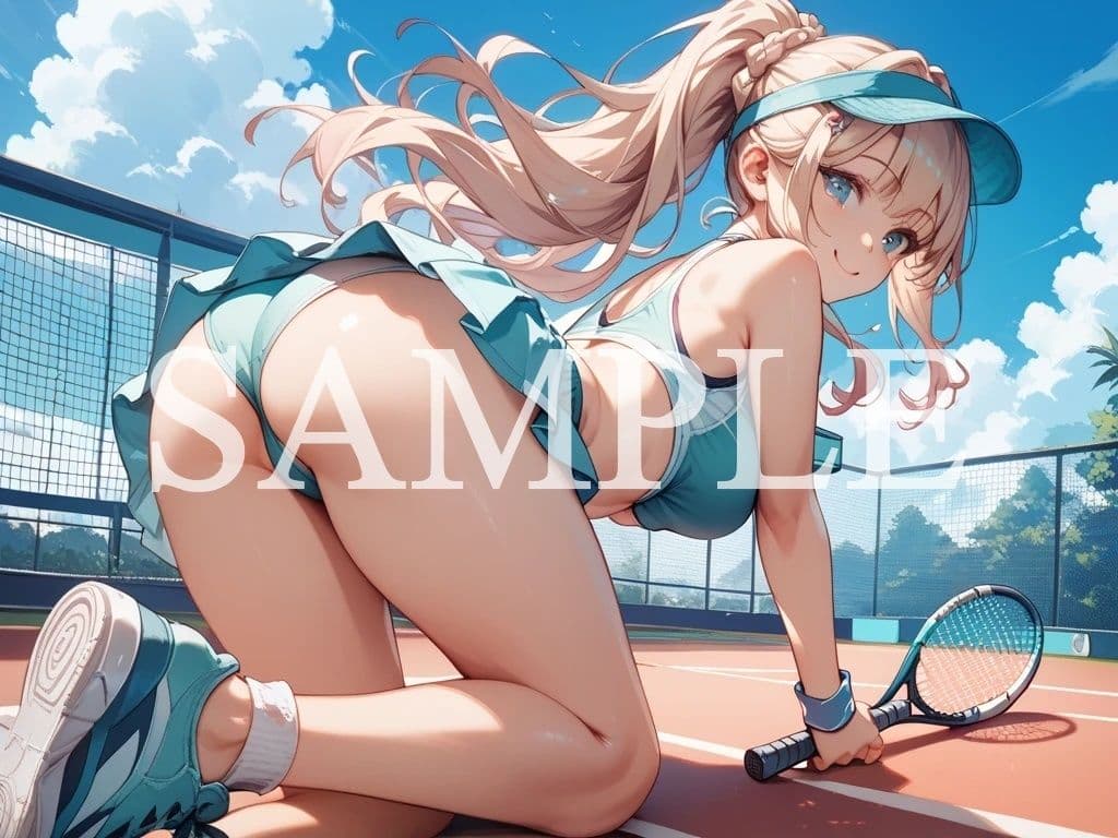 【豪華500枚セット】Tennis Girl サンプル10