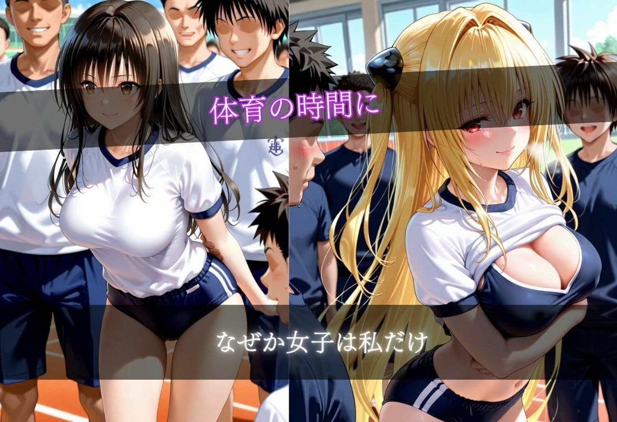 ブルマ姿女子校生乱交  10キャラ  500枚 サンプル1