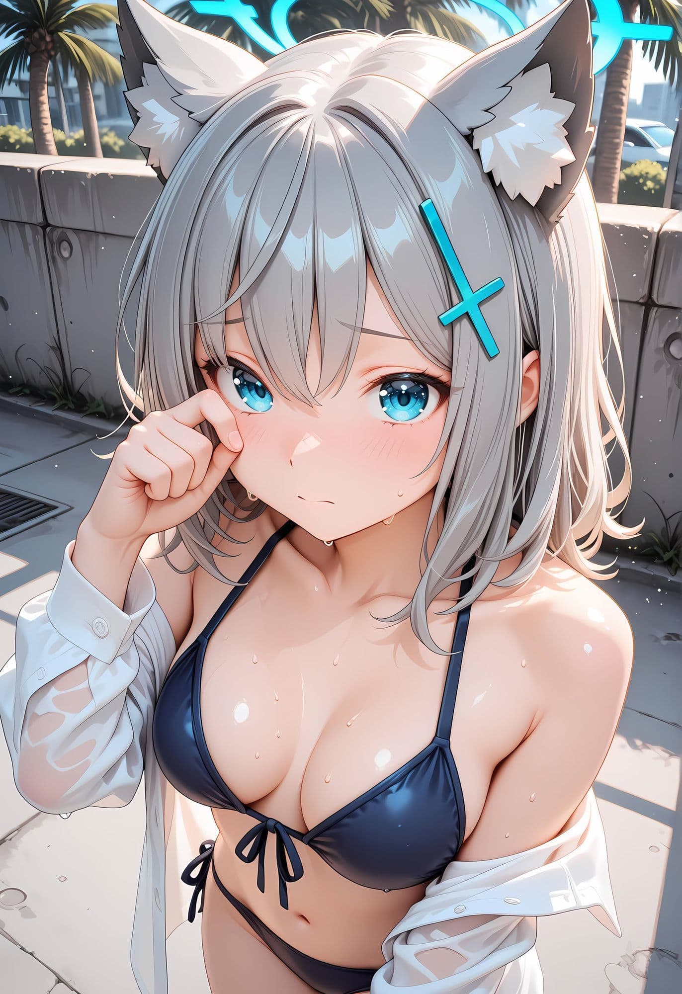 催● 渚物語 〜ブル〇カ 砂狼シ〇コ水着ビキニ編〜 海水浴で賑わう常夏のビーチ、そして蘇るあの日の悪夢 サンプル9