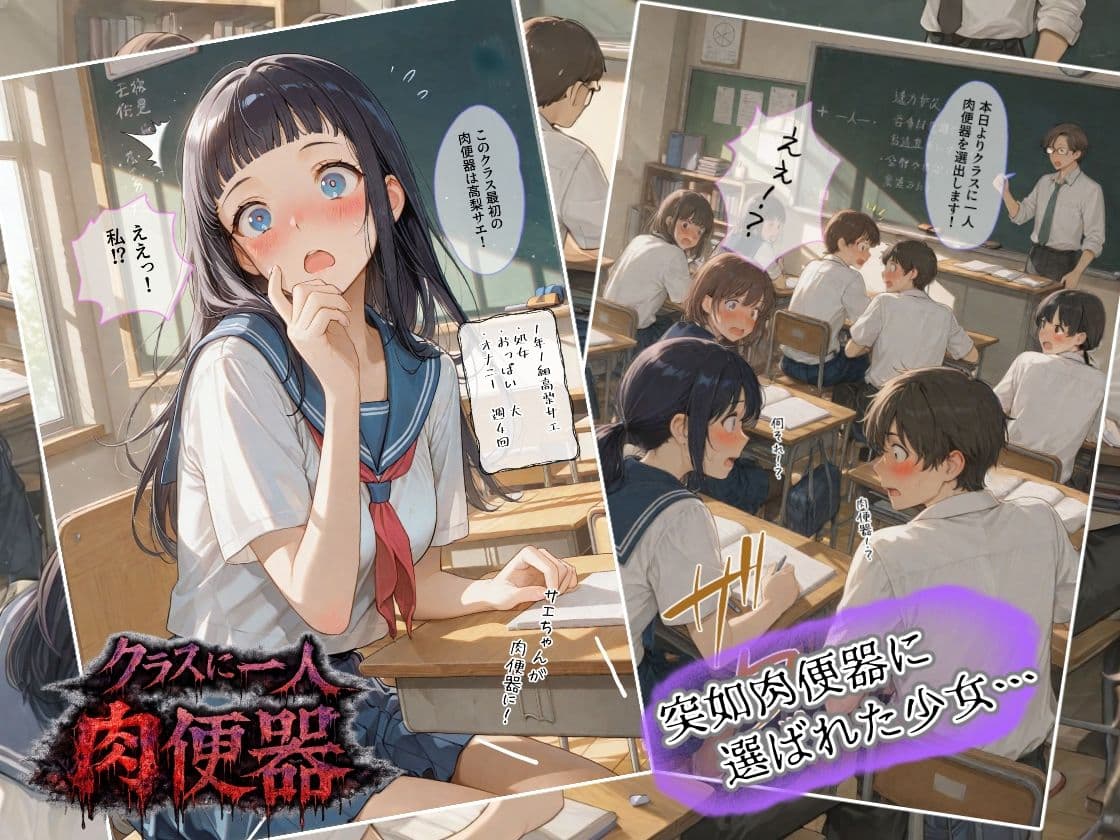 クラスに一人肉便器 サンプル1
