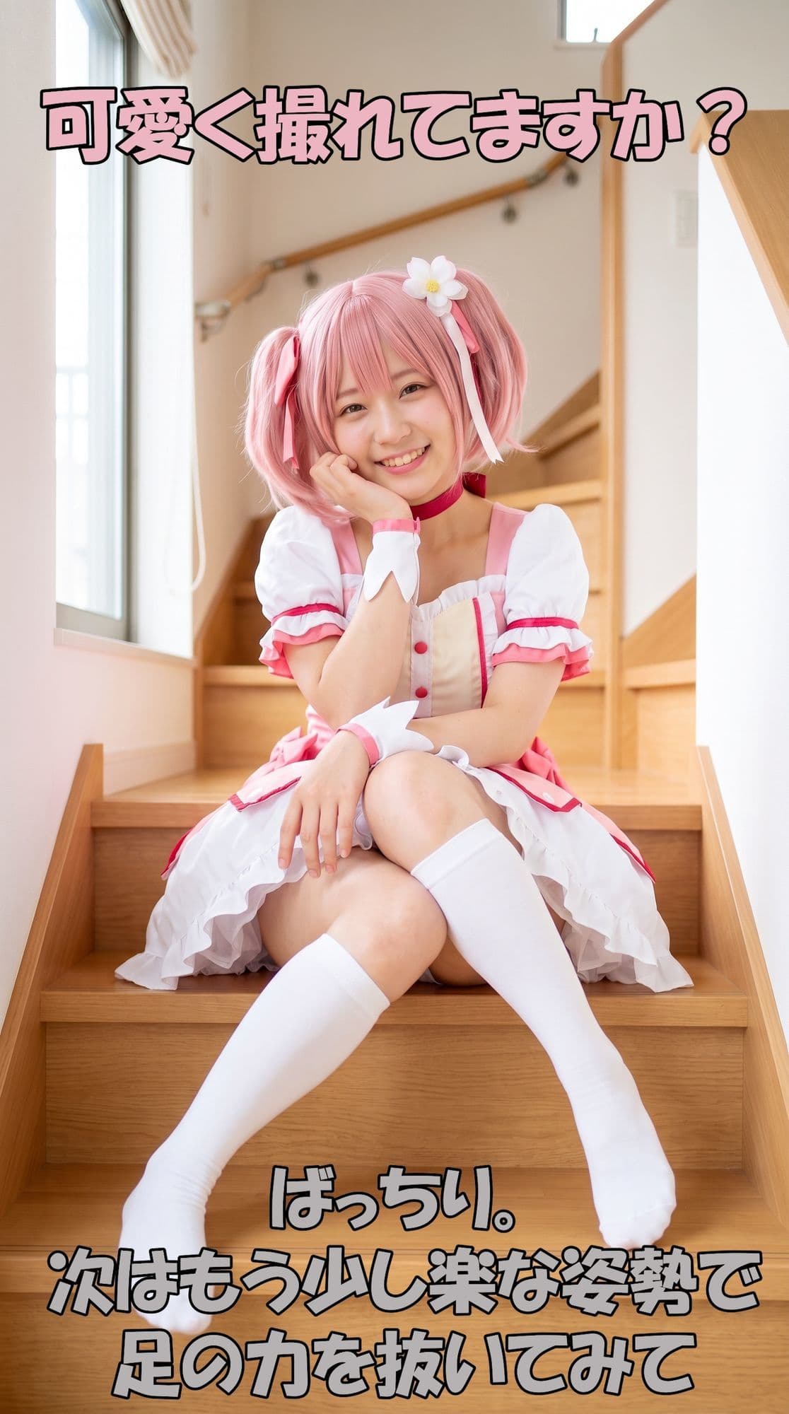 【超特大500枚】魔法少女レイヤーの家でパンチラ個撮【実写風AI】 サンプル4
