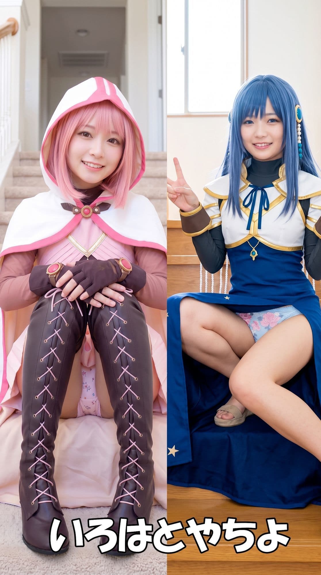 【超特大500枚】魔法少女レイヤーの家でパンチラ個撮【実写風AI】 サンプル9