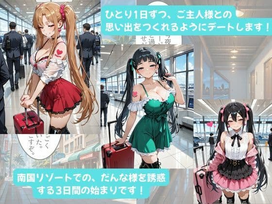 あまふわ3姉妹とイチャラブえっち！Plus！ NTR快楽堕ちした3姉妹と過ごす幸せな新婚旅行（はーと） サンプル3
