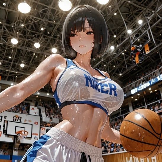 スポーツ女子セクシーイラスト集『ショートボブバスケ女子武内のあ』 サンプル10