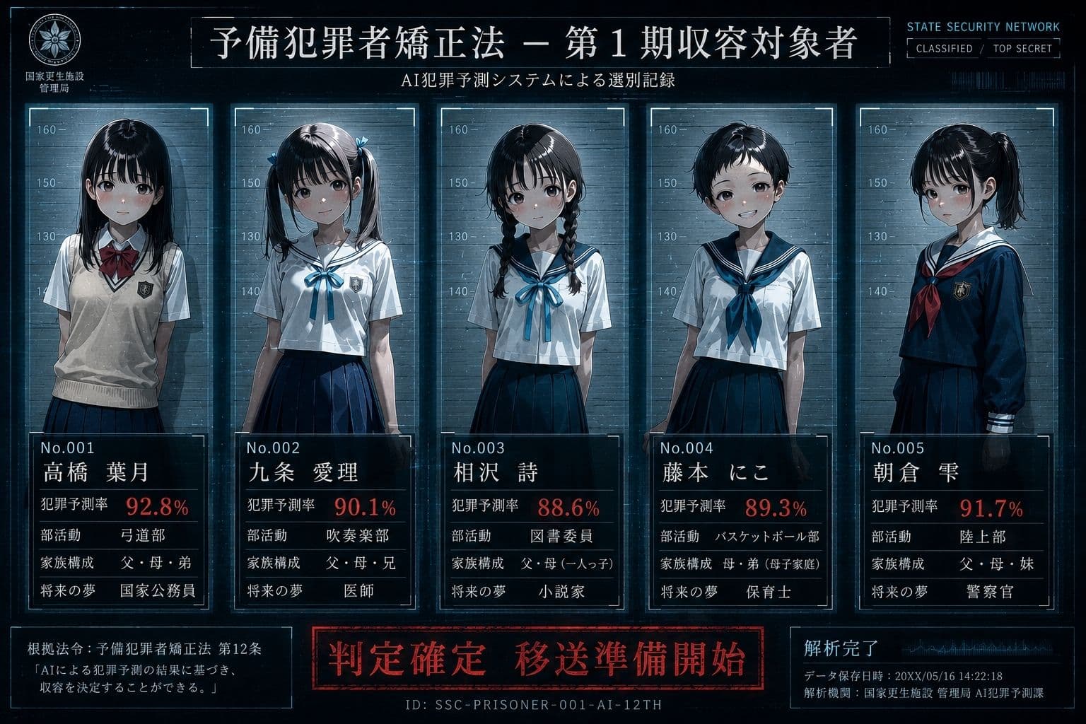 AI予測犯罪者の少女たち〜矯正施設観察記録〜 サンプル9