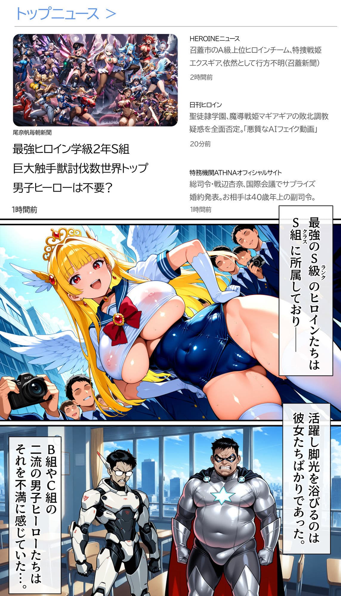 聖翼天使セラフィック・ナイツ〜裏切りのザーメンプール〜『学校は安全だと思ったのに』 サンプル1