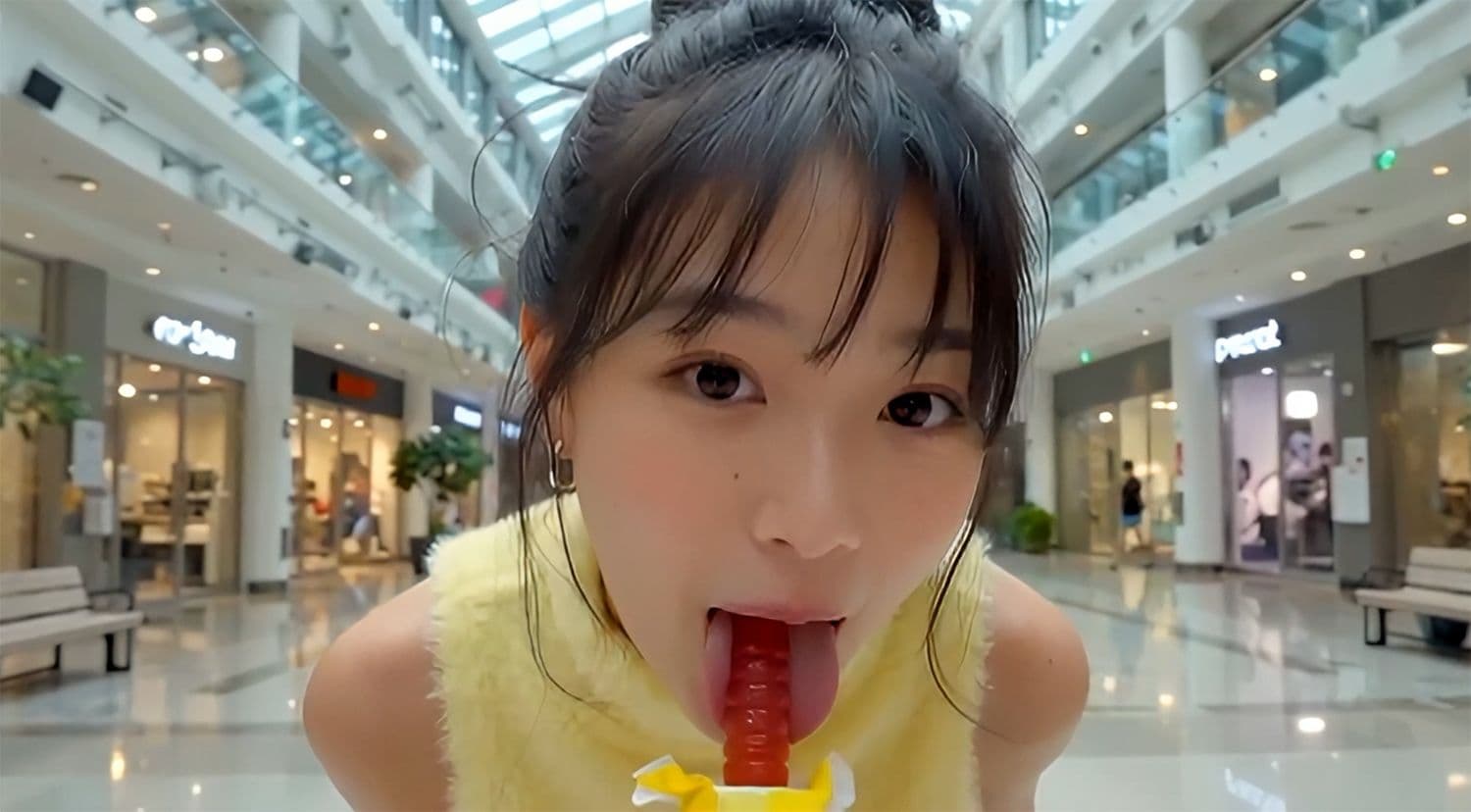ひたすらキャンディを舐める動画集 No.01（AI生成アニメーション）（配信停止） サンプル2