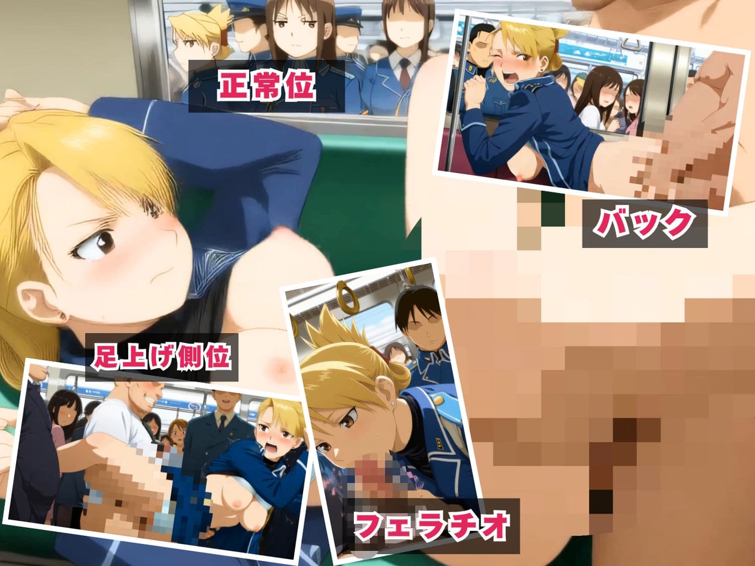 【ぬるぬるアニメ】鋼●錬金術師 〜汽車の中で等価交換された七人の肉体〜（セット作品） サンプル1