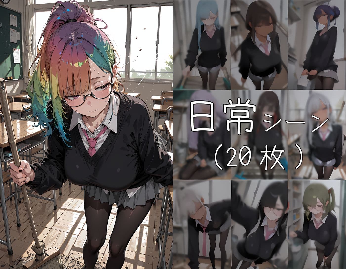 おじさん教員に種付けされる美化委員 サンプル3
