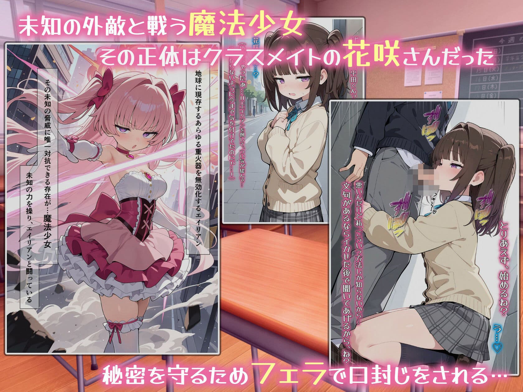 魔法少女の足コキ調教〜ザコマゾ精子を一滴残らず踏み搾る〜 サンプル1