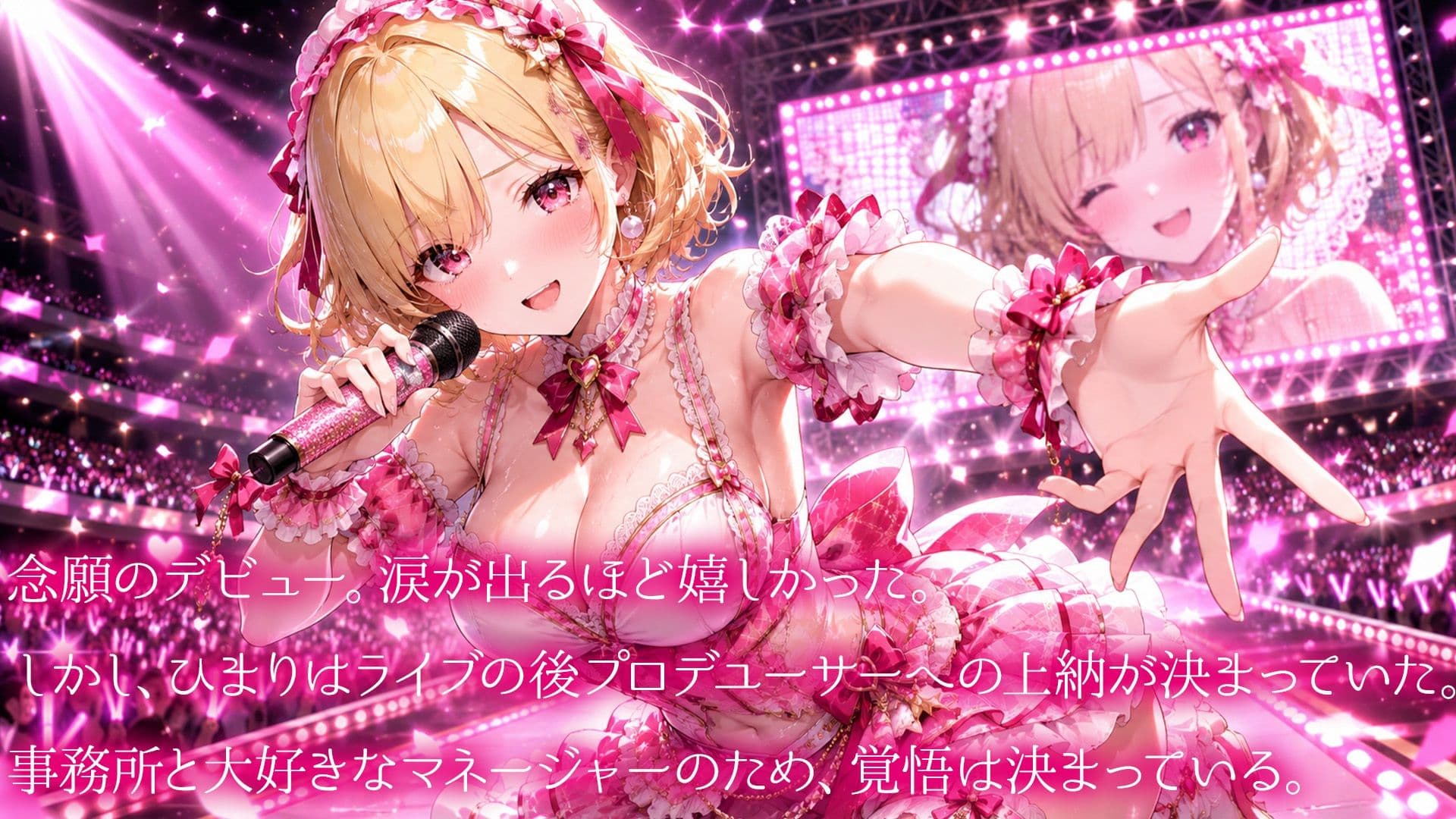 フルボイス  爆乳アイドルNTR好きな人の前でプロデューサーとメス堕ち公開SEX サンプル3