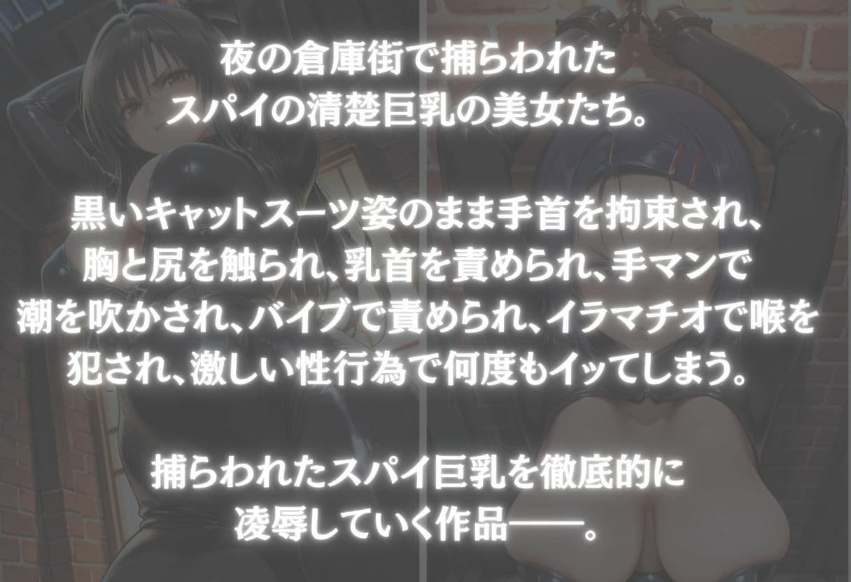 スパイ巨乳を捕らえて黒いキャットスーツのまま犯した話 Vol.1 サンプル1