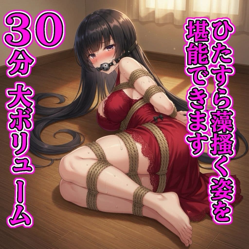 DID緊縛フェチの至宝 30分もがき動画 〜多様な猿轡と姿勢で身じろぎする少女たち サンプル4