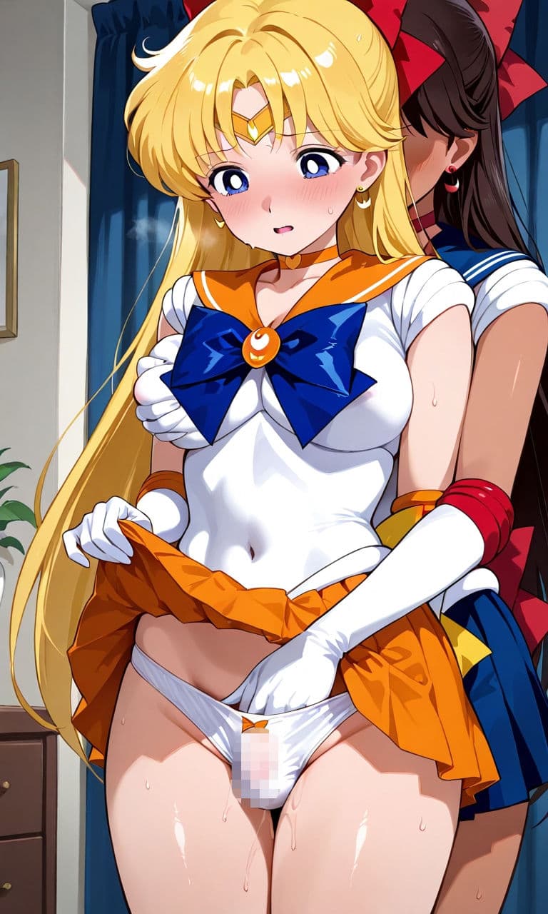 セーラー戦士が悪の美少女戦士にふたなり乱暴される(おまけCG付き) サンプル1