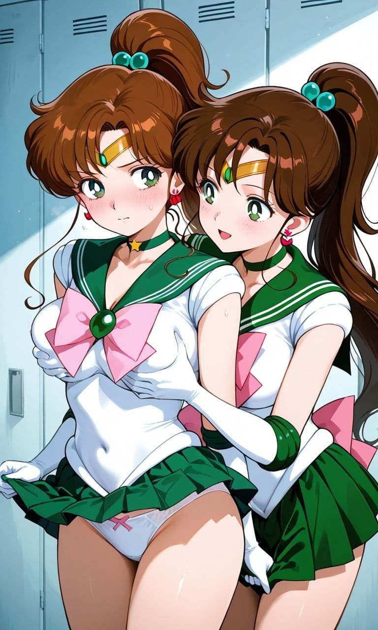 セーラー戦士が悪の美少女戦士にふたなり乱暴される(おまけCG付き) サンプル3