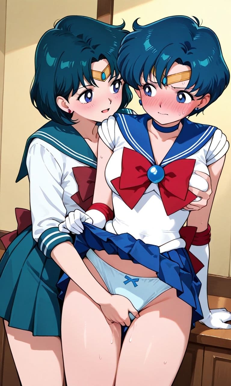 セーラー戦士が悪の美少女戦士にふたなり乱暴される(おまけCG付き) サンプル4