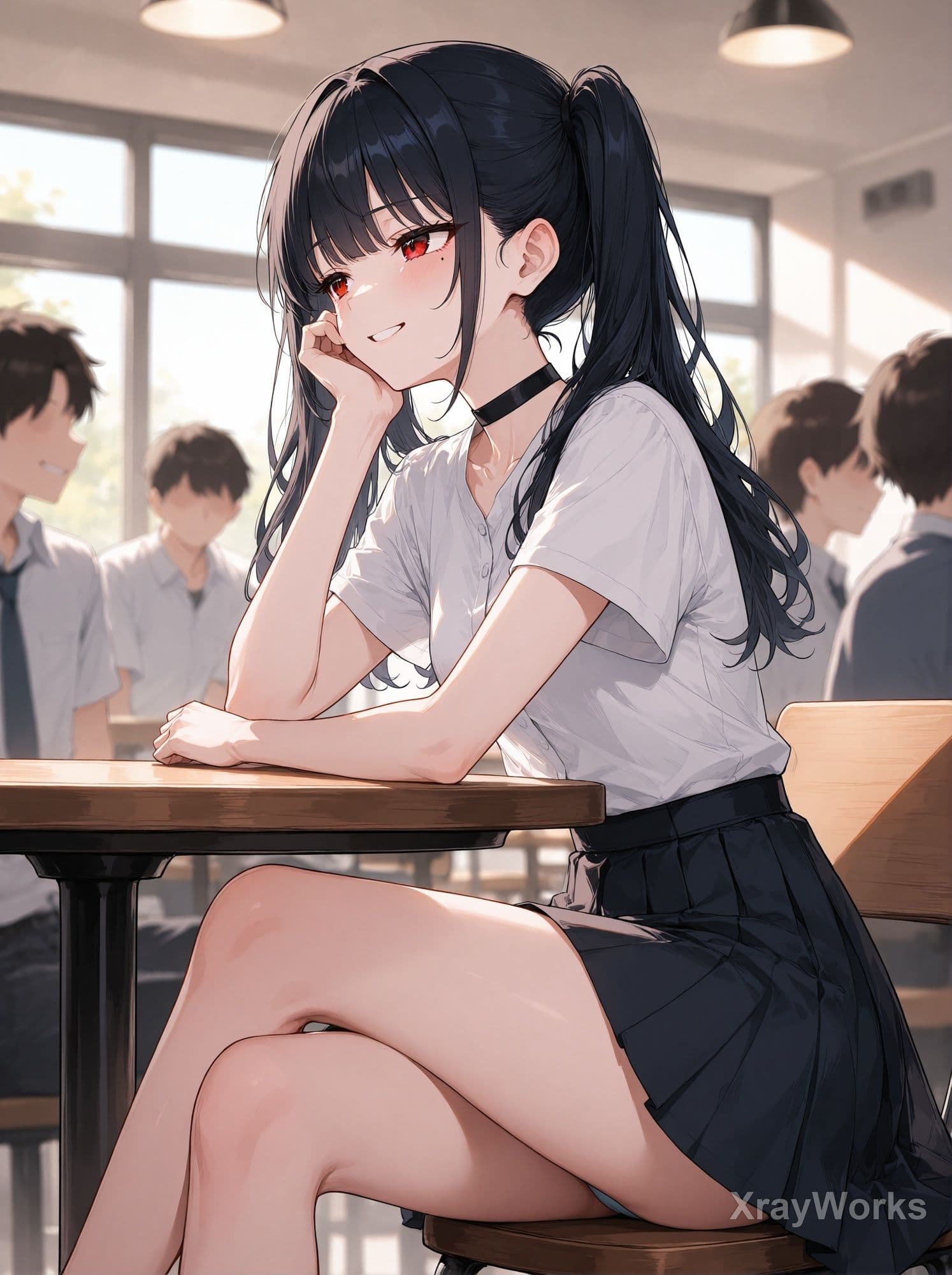 鳴海琴音の日常 〜黒髪ツインテ美少女のパンチラ・秘密の情事〜 CG196＋動画144 サンプル2